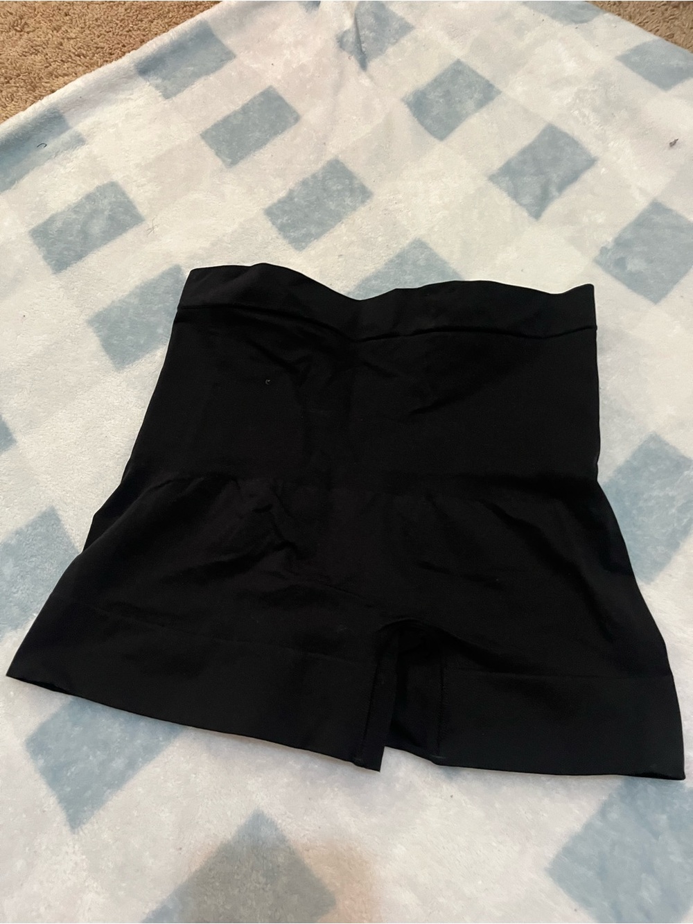 Assets By Spanx Black High-Waist Shaping Shorts - Slim Fit